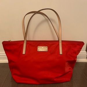 Kate Spade Tote | Red Tote Bag | Small Shoulder Bag